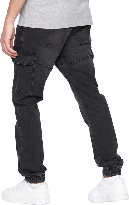 Actual product image Crosshatch Mens Malimore Cuffed Ankle Cargo Jeans (32)