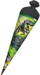 Actual product image Roth School cone "Robo-Rex" round 700 mm with effect felt closure foil - 1 piece (70 cm, 1 x)