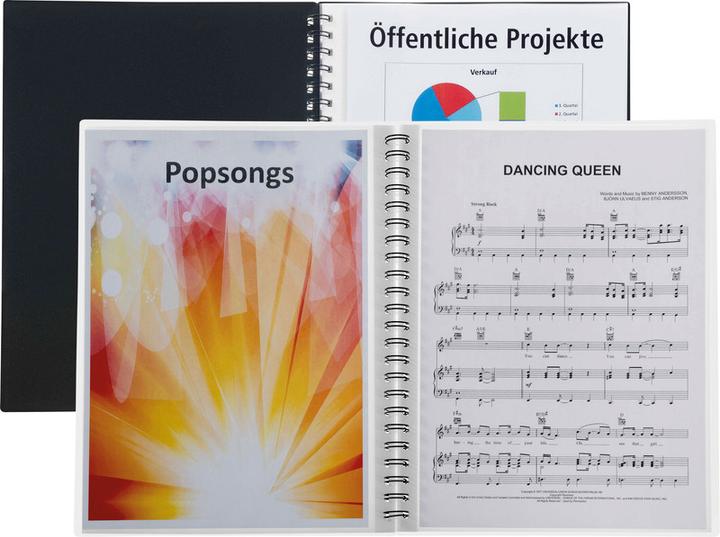 Produktbild Kolma Spiralsichtbuch A4 mit 20 Taschen farblos (A4, 1 x)
