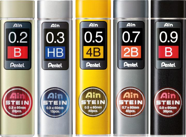 Actual product image Pentel AinStein (Refill, Graphite, 0.20 mm)