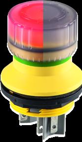 Actual product image Schlegel FRVKDOO AU Active illuminated safe emergency stop button with status display active/inactive 2Ö