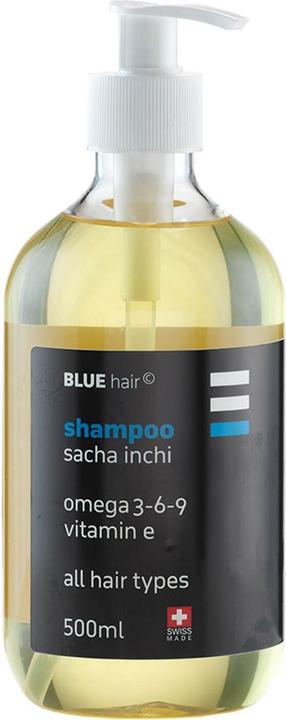 Blue Hair Shampoo Sacha Inchi (500 ml, Flüssiges Shampoo)