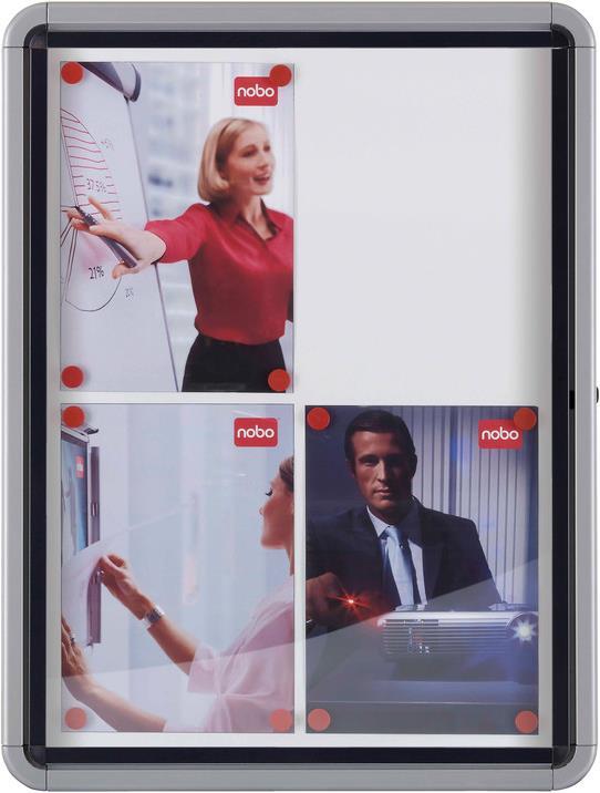 Actual product image Nobo Showcase with hinged door