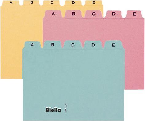 Produktbild Biella Kartei-Leitkarten Alphabet A - Z blanko (A5, 450 g/m², 25 x)