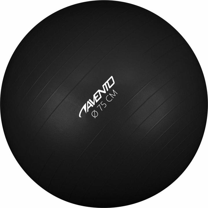Actual product image Avento gymnastic ball, black, 75cm in diameter (75 cm)