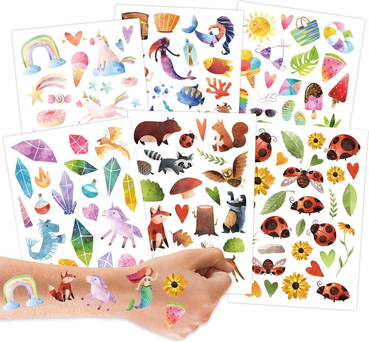 Papierdrachen Metallic Tattoo Set 6 - Beach Vibes