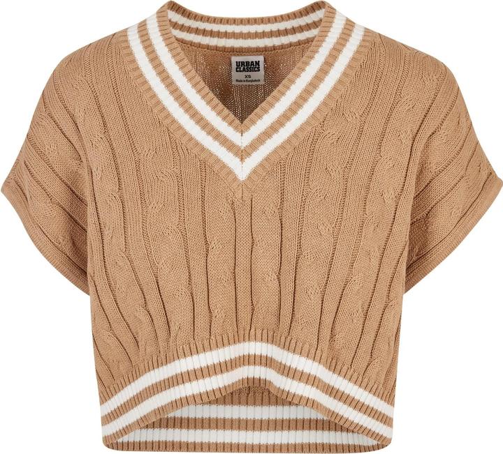 Urban Classics Ladies Cropped Knit College Slipover