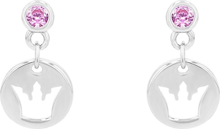 Prinzessin Lillifee Ohrschmuck für Mädchen, 925 Sterling Silber, Zirkonia synth. | Krone (Silber 925)