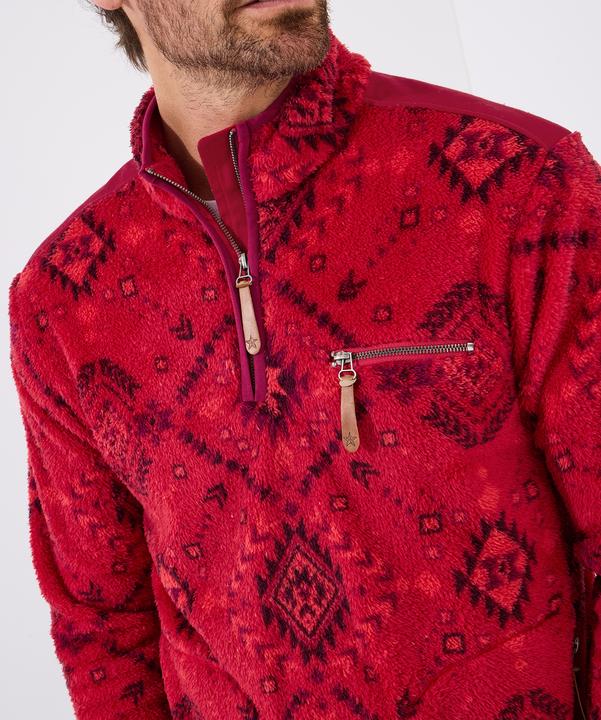Actual product image Joe Browns Bold Aztec Print 1/4 Zip Fleece (XXL)