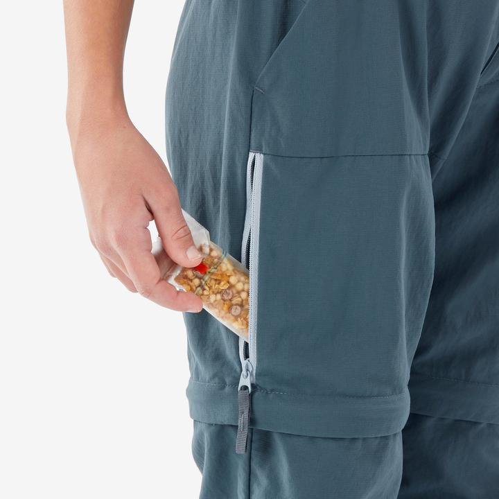 Image du produit Quechua Pantalon modulable de randonnée junior, MH500 bleu (140)