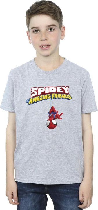 Actual product image Boys Spider-Man Hanging Upside Down T-Shirt (104)