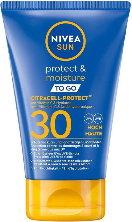 Produktbild NIVEA Sonnencreme Schutz & Pflege To Go LSF 30 (Sonnencreme, SPF 30, 50 ml, 65 g)
