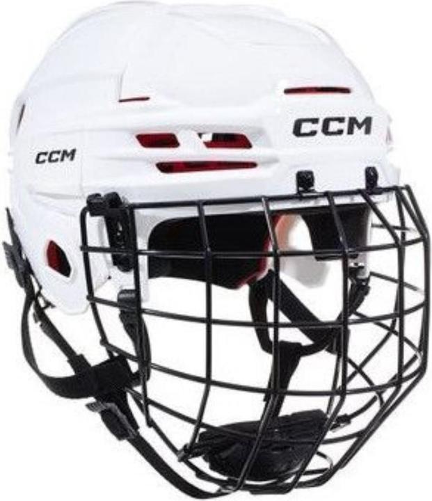 Produktbild CCM Tacks 70 SR Hockeyhelm mit Käfig (Weiss, M) (M)