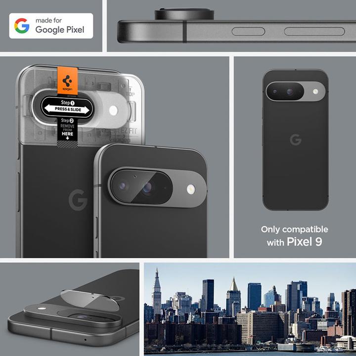 Produktbild Spigen EZ Fit Gehärtetes Glass Camera Protector Google Pixel 9 2-Pack (2 Stück, Google Pixel 9)
