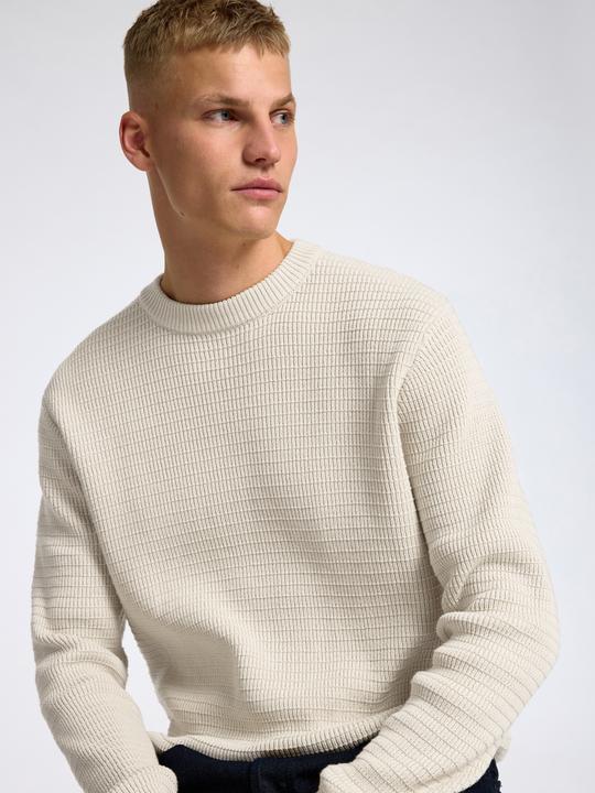 Actual product image Selected Homme Slhtheo Ls Knit Structure Crew Neck (L)