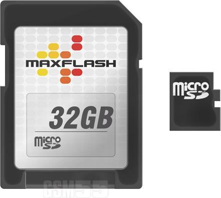IMRO Micro-SD Karte 32 GB Class 4 + SD-Adapter – MaxFlash Speicherkarte (32 GB, microSD)