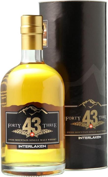 Rugenbräu Swiss Highland Single Malt Forty Three Whisky mit Etui (Single Malt, 1 x 50 cl)