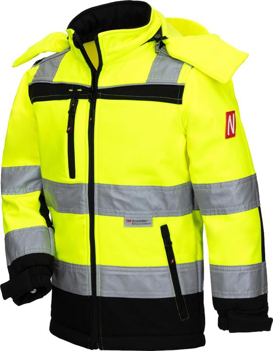 Produktbild Nitras MOTION TEX KIDS, Warnschutz-Softshelljacke für Kinder, neongelb / schwarz (Farbcode: 4010), 3 (104, 110, 122, 134, 146, 158, 164)
