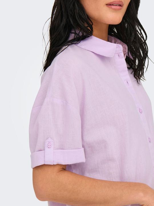 Actual product image JdY Locker geschnitten Hemdkragen Voluminöser Armschnitt Midikleid Kleid (L)