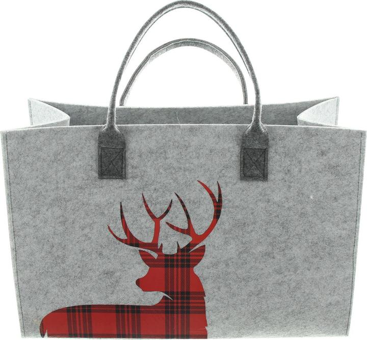 Produktbild Angela Bruderer Shopper Filz «Karo-Hirsch»