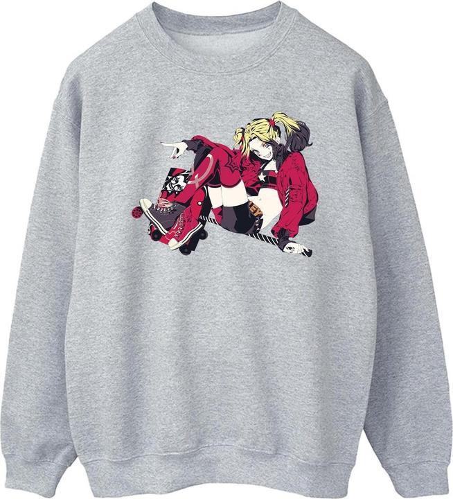Produktbild Harley Quinn Rollerskates Baumwolle Sweatshirt (L)