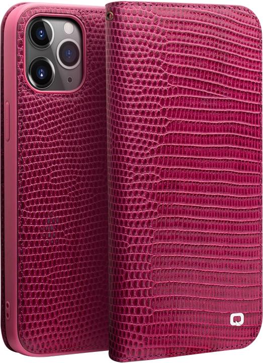 Actual product image QiAlino Fourre Flip Croco cuir véritable (Apple iPhone 14 Pro Max)
