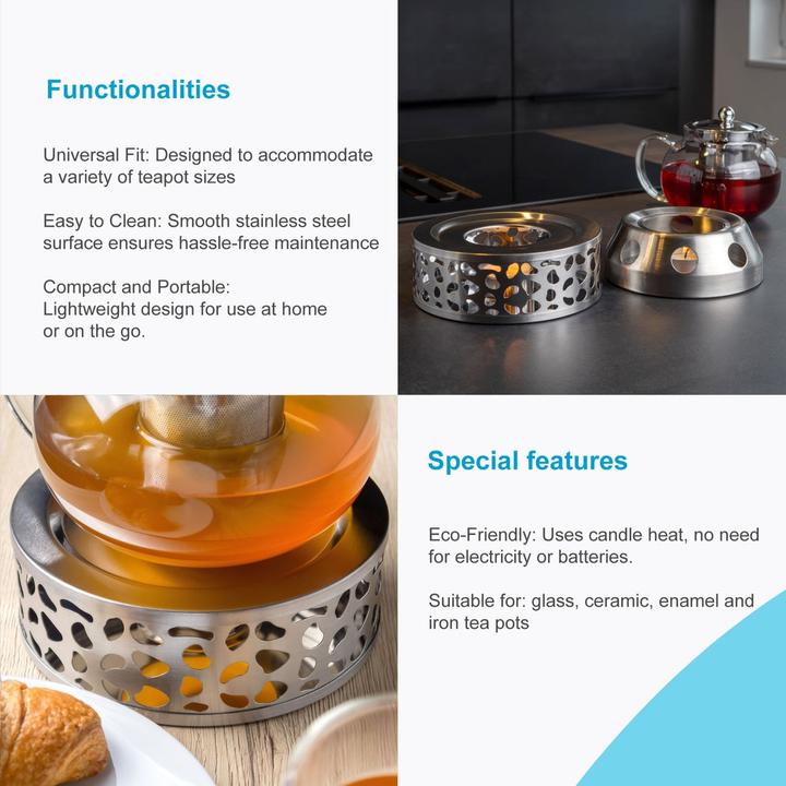 Actual product image Intirilife Teapot Warmer in SILVER
