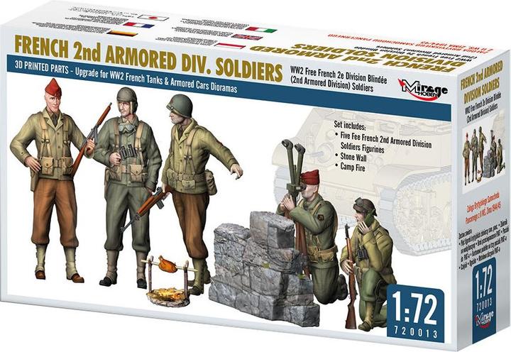 Actual product image Mirage Hobby French 2nd Armored Div. Soldiers