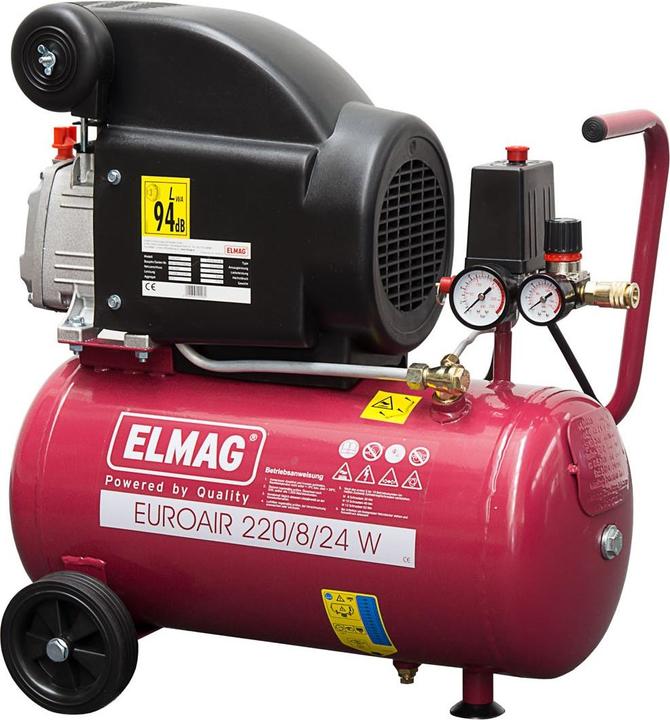Actual product image Elmag Complete with pressure reducer, pressure switch and EURO coupling (8 bar, 24 l)