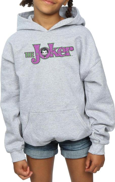 Actual product image Girls The Joker Crackle Logo Hoodie (116)