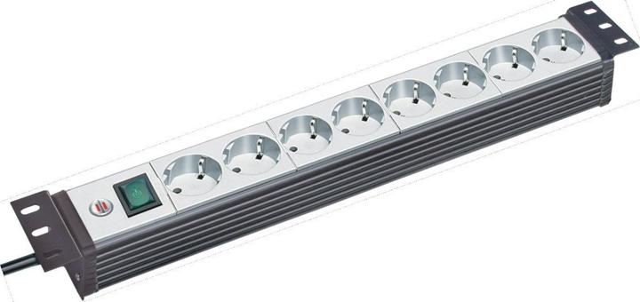 Actual product image Brennenstuhl Prem.-Line 19", 6way, 3m cable16A,switch (8 x, CEE 7/3, 3 m)