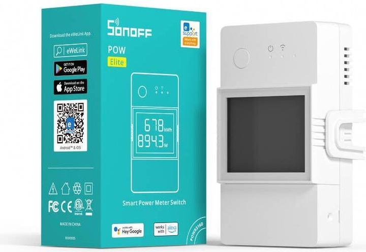 Produktbild Sonoff Wi-Fi Smart Power Meter Switch POWR320D (Heizungsaktor)