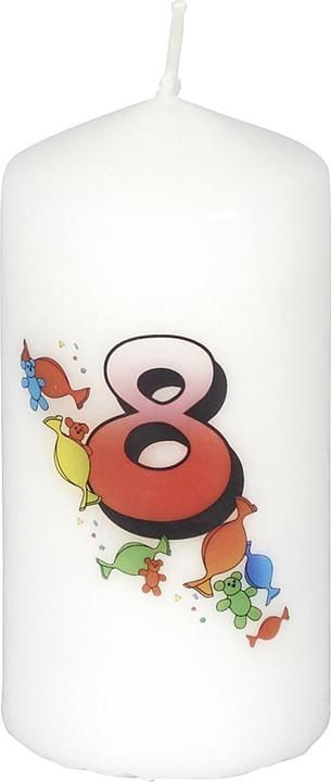 Produktbild Buchwald & Mager Geburtstagskerze '8' (3 x)