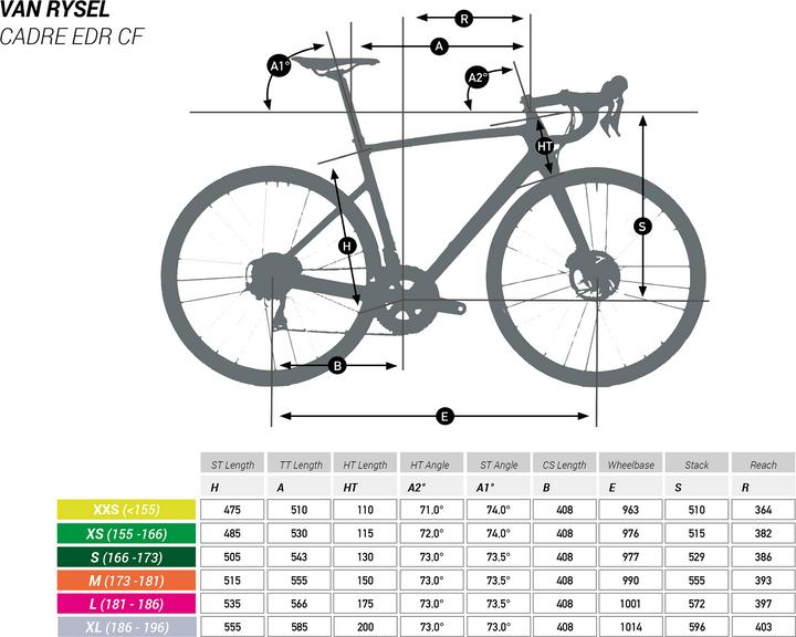 Produktbild Van rysel EDR CF disc 105 (52 cm)