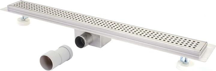 Image du produit Swisshandel24 Caniveau de douche 110cm écoulement de sol caniveau de douche, inox siphon 50-120cm - 51207 (1100 mm)