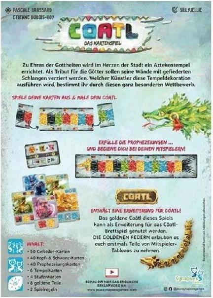 Image du produit SG007 - Cóatl- jeu de cartes, pour 1-4 joueurs, à partir de 10 ans (édition allemande) (Allemand)