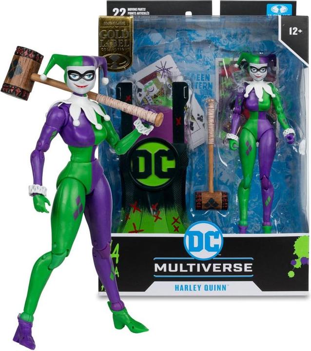 Produktbild McFarlane DC Multiverse Actionfigur Harley Quinn (DC Classic) Jokerized (Gold Label) 18 cm