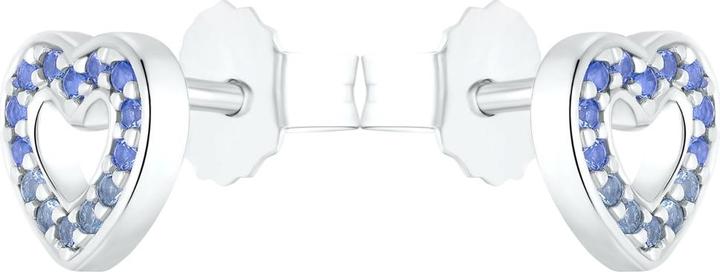Image du produit Prinzessin Lillifee Boucles d'oreilles pour filles, argent 925 Sterling, zirconium (synth.), coeur (Argent 925)