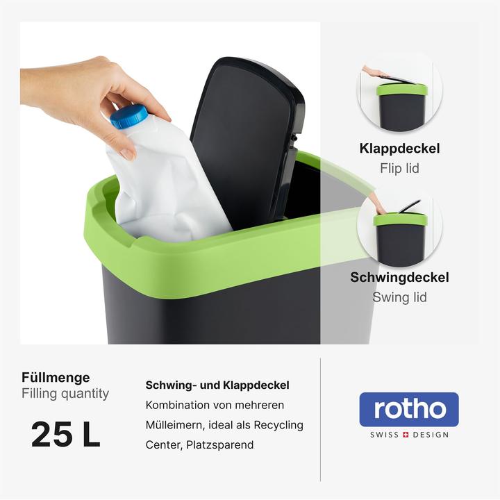 Produktbild Rotho 2er-Set Swingeimer 25 l SALSA (25 l)