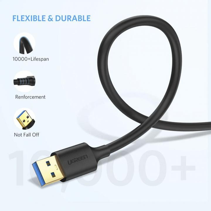 Productafbeelding Ugreen USB-A 3.0 naar USB-A 3.0 kabel (1 m, USB 3.0)