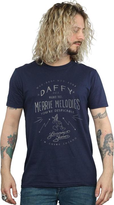 Actual product image Looney Tunes Mens Daffy Duck Despicable T-Shirt (L)