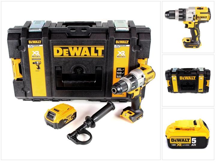 Productafbeelding DeWalt DCD 996 Perceuse-visseuse à percussion sans fil 18V 95Nm Brushless + 1x Accu 5,0Ah + Coff (Oplaadbare batterij)