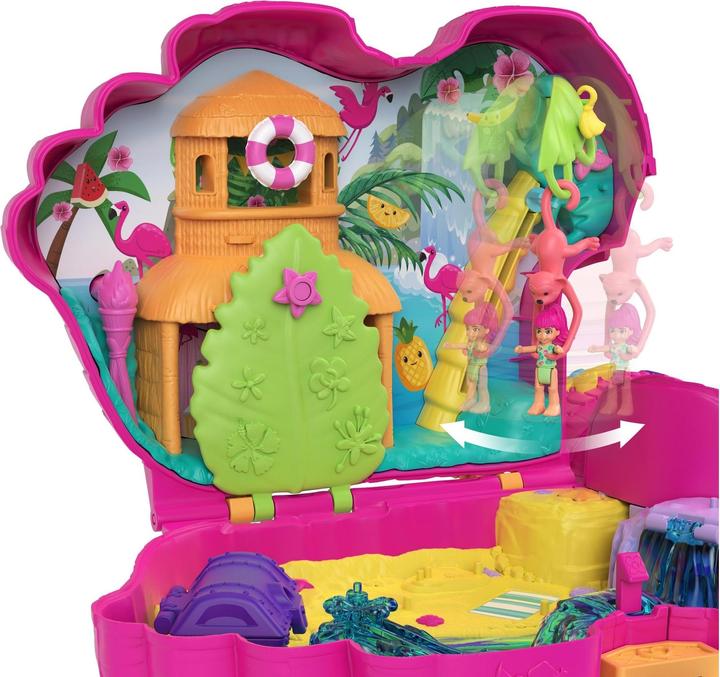 Actual product image Polly Pocket Flamingo party playset, incl. 2 figures & accessories