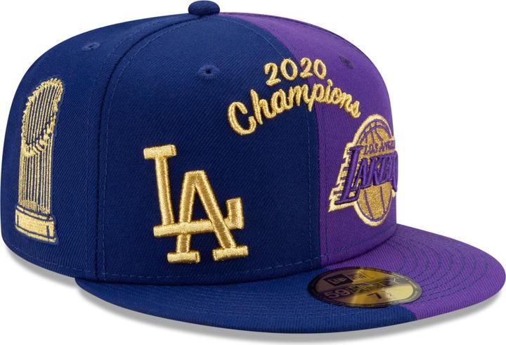 Immagine prodotto New Era Cappellino 59Fifty Fitted - CHAMPS 2020 LA Lakers & Dodgers (7 1/4)