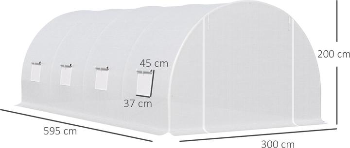 Actual product image Outsunny Foil greenhouse