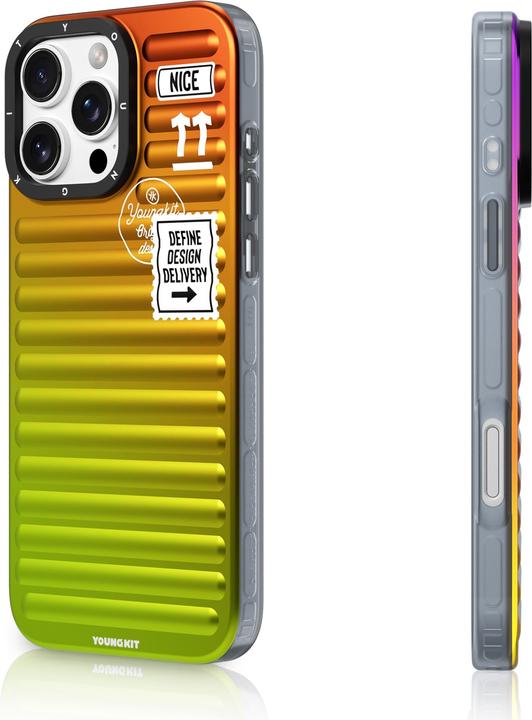 Immagine prodotto Youngkit Copertina Glow ispirata al bagaglio /viola (Apple iPhone 16 Pro Max)