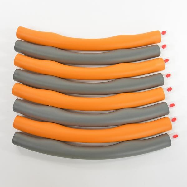 Immagine prodotto Kögler Hula hoop fitness, in 8 parti, arancione/grigio (95 cm, 940 g)