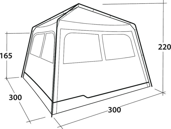 Immagine prodotto Outwell Rifugio Fastlane 300 (Tenda, 16.70 kg)