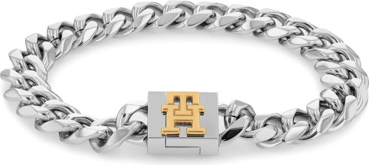 Immagine prodotto Tommy Hilfiger Bracciale con monogramma TH (19 cm, Acciaio inossidabile)