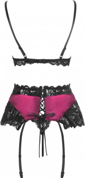 Image du produit LivCo Corsetti Fashion NAHIR LC 20214 SOUTIEN-GORGE + CULOTTE + PORTE-JARRETELLES S/M (S)
